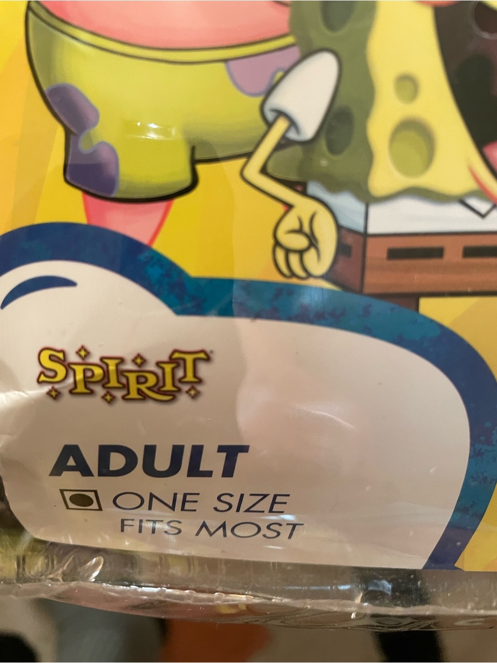 SpongeBob Squarepants Yellow Inflatable Gently Used - Picture 4 of 7